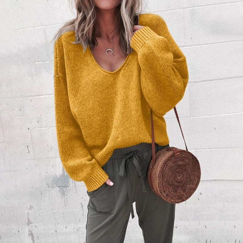 KIM – V-neck knitted sweater