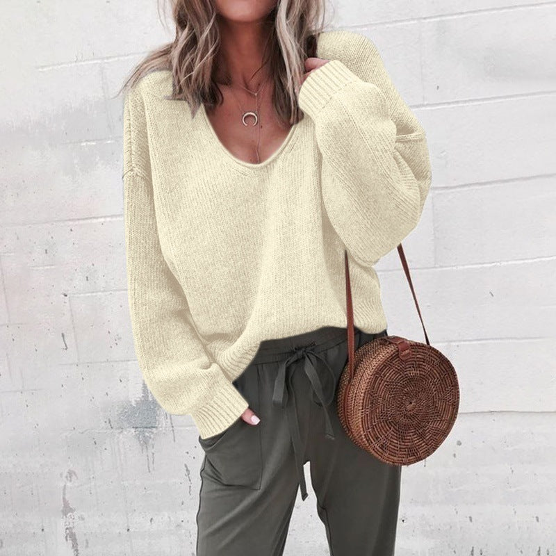 KIM – V-neck knitted sweater