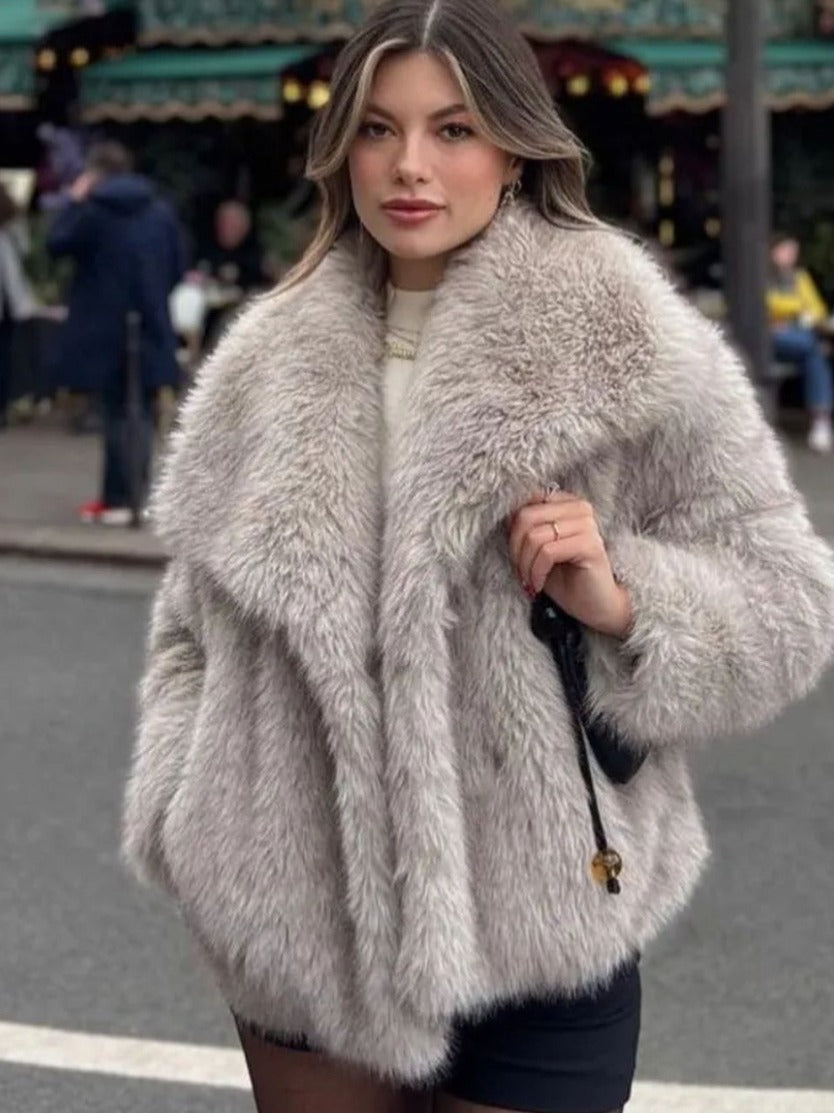 MARTHA - Artic faux fur jacket