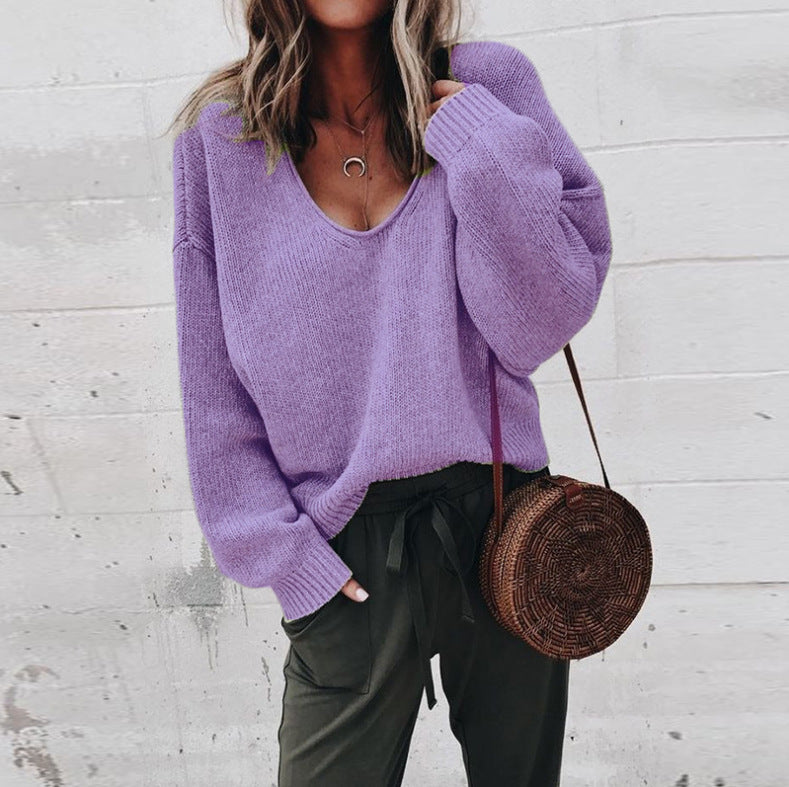 KIM – V-neck knitted sweater