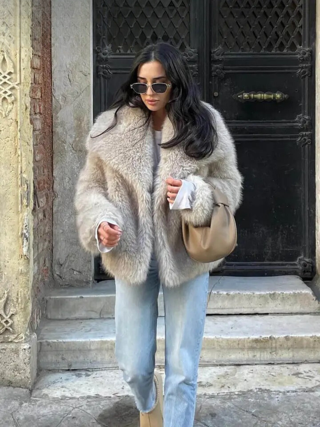 MARTHA - Artic faux fur jacket