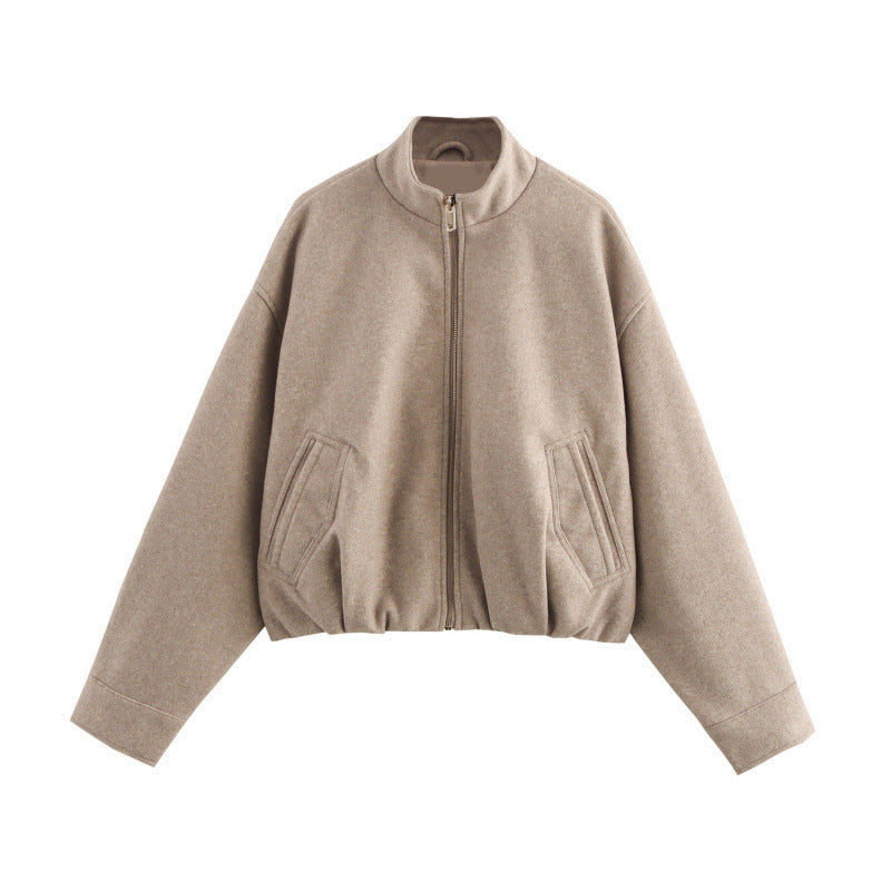 BONNIE – Autumn & winter funnel-neck jacket