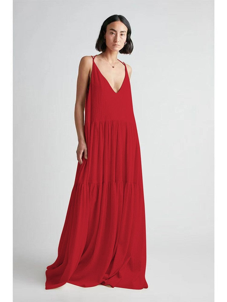 LYRA – Flowing Backless Maxi Dress