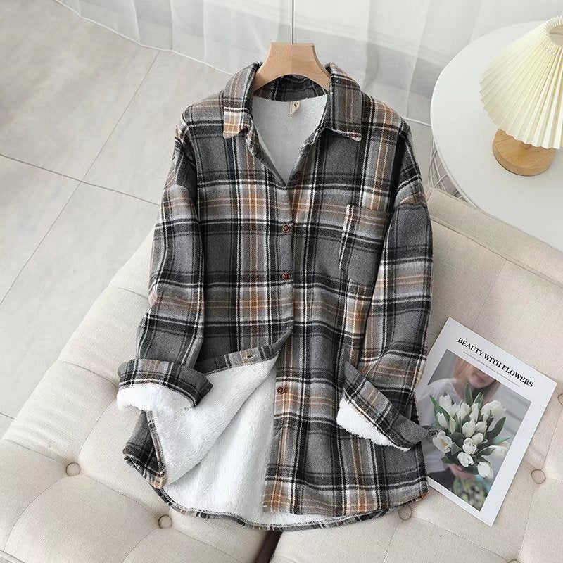 GRETA - Padded Flannel Shirt