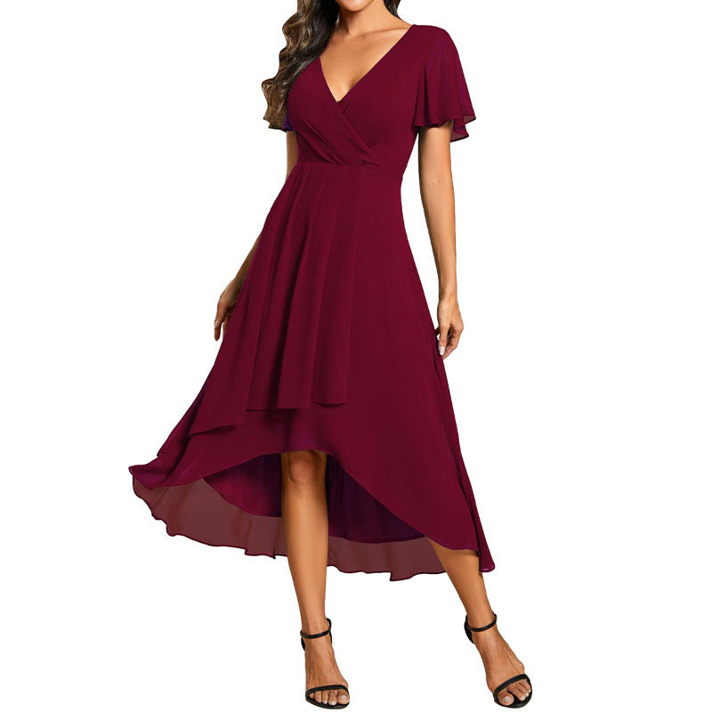 SIA – V-neck Short sleeve dress