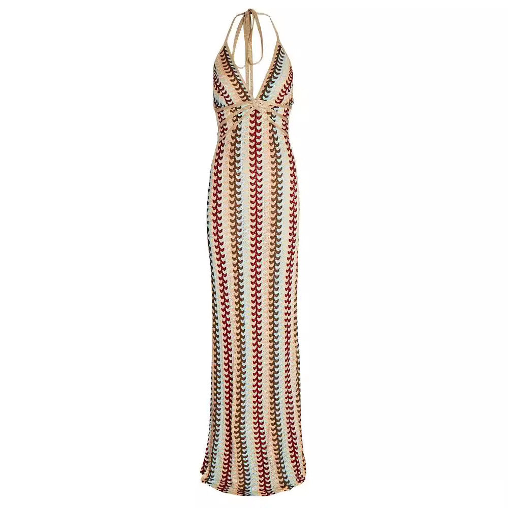 SELENA – Long halterneck dress