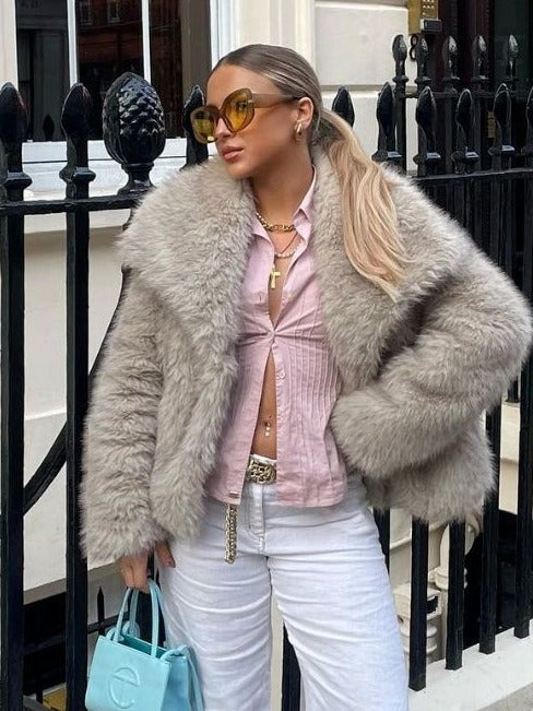 MARTHA - Artic faux fur jacket