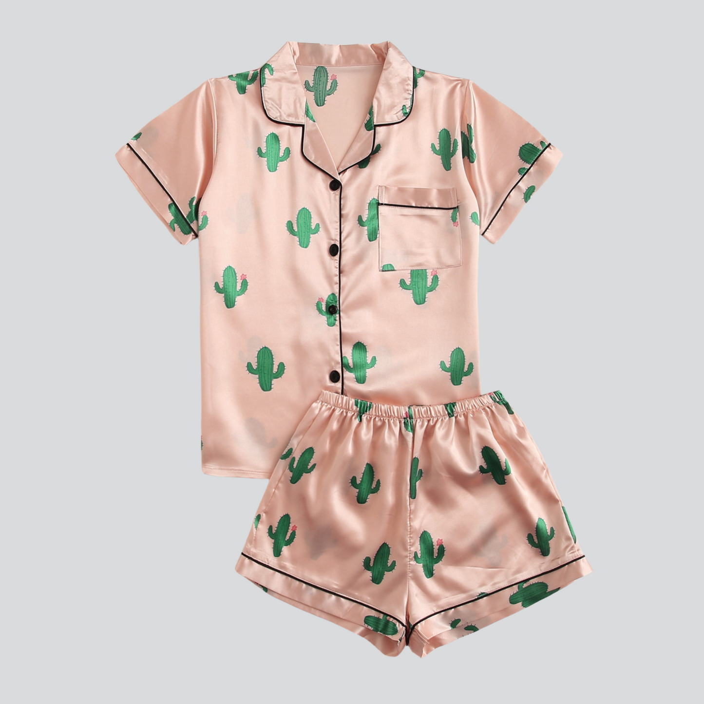 FILIPPA – Short satin pajama set