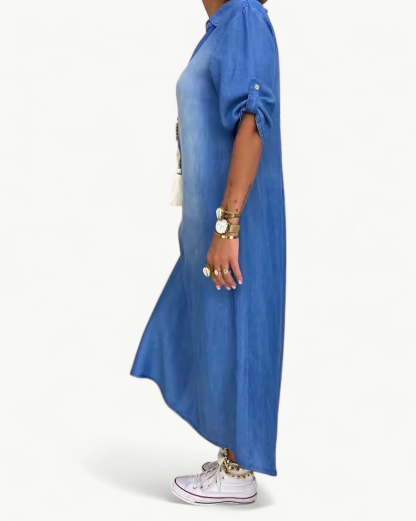 JACKIE – Relaxed long denim dress
