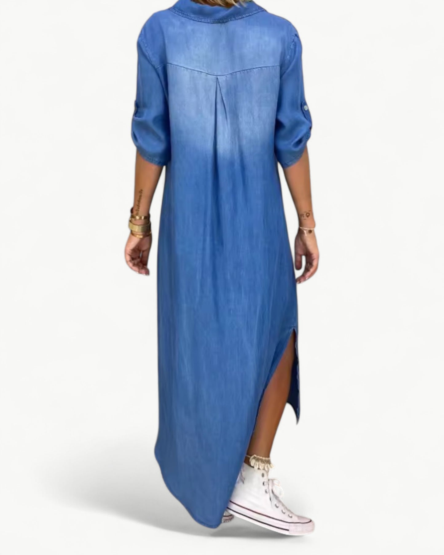 JACKIE – Relaxed long denim dress