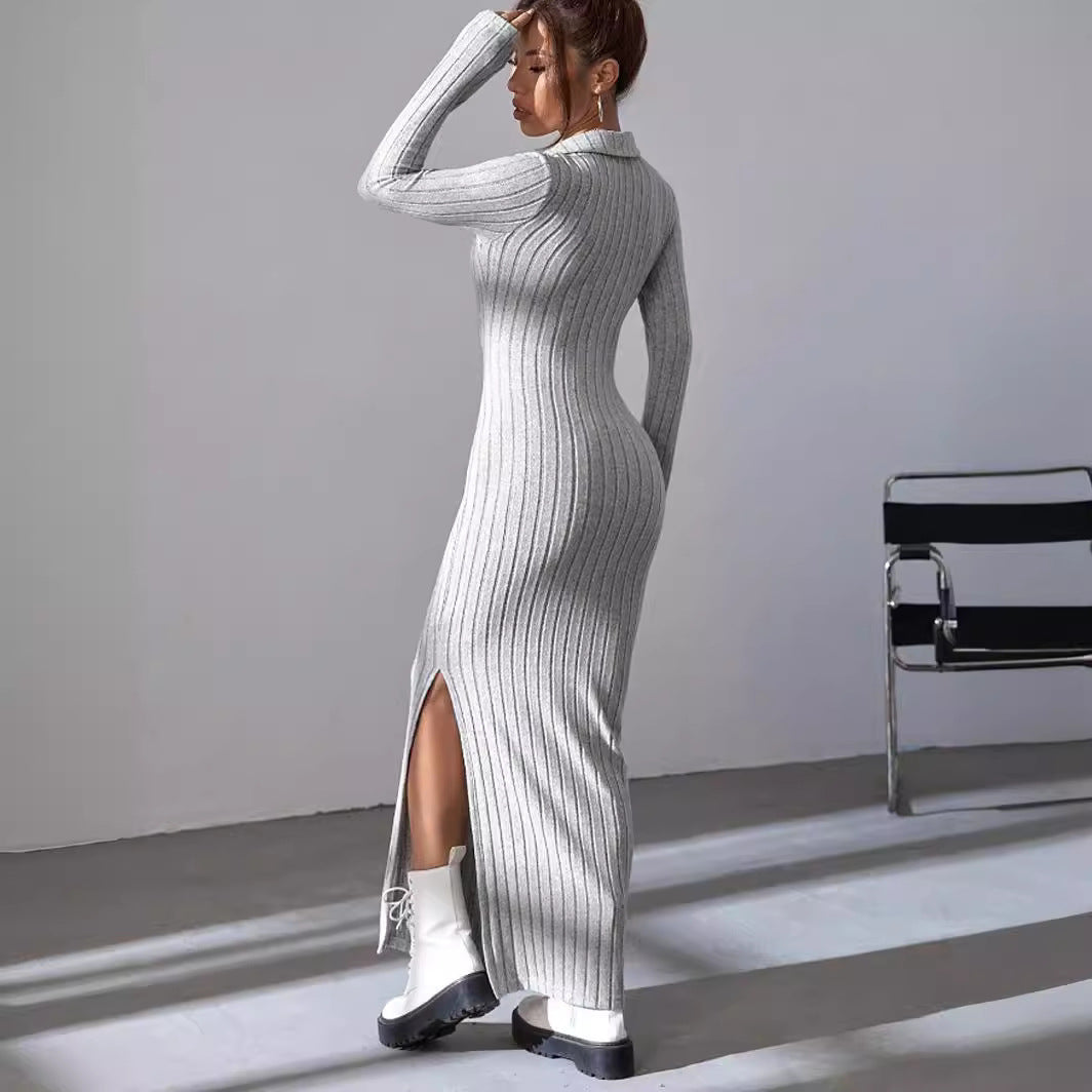 AMINA - KNITTED & SLIM - DRESS
