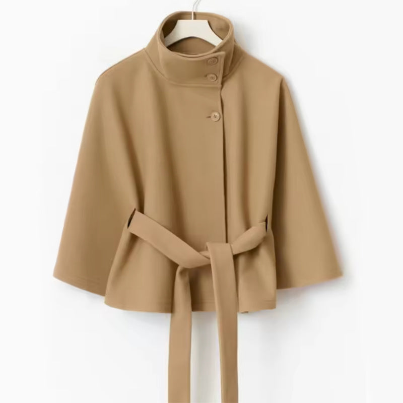 ALISON – Belted Batwing coat