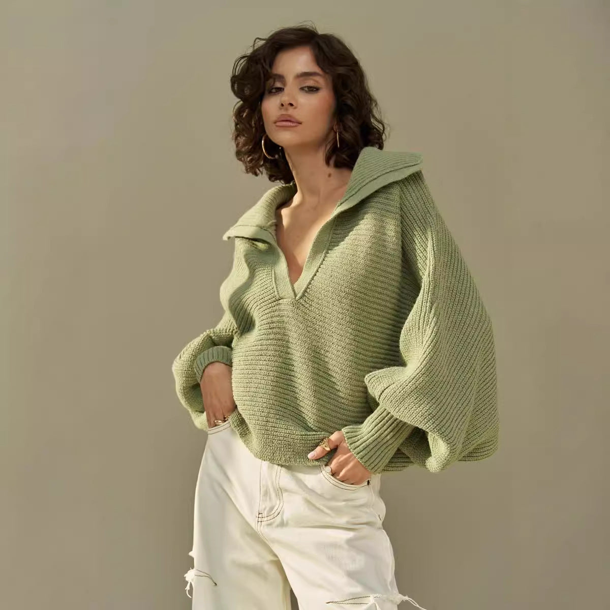 CASANDRA - KNITTED & SPACIOUS - SWEATER