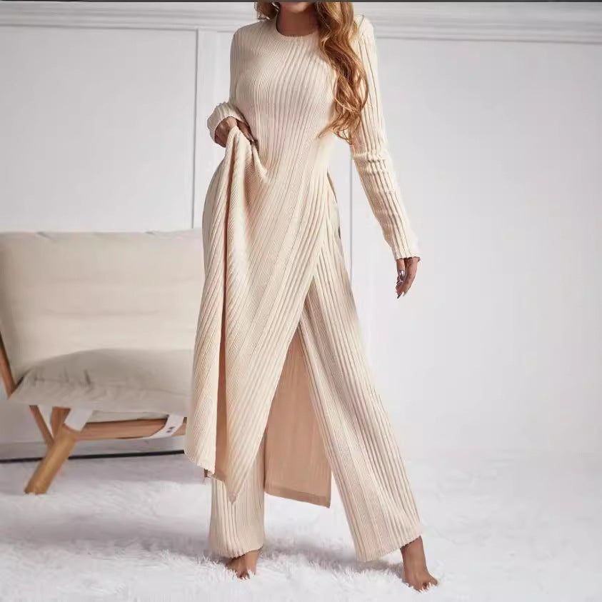 CORINNE – Ribbed lounge set