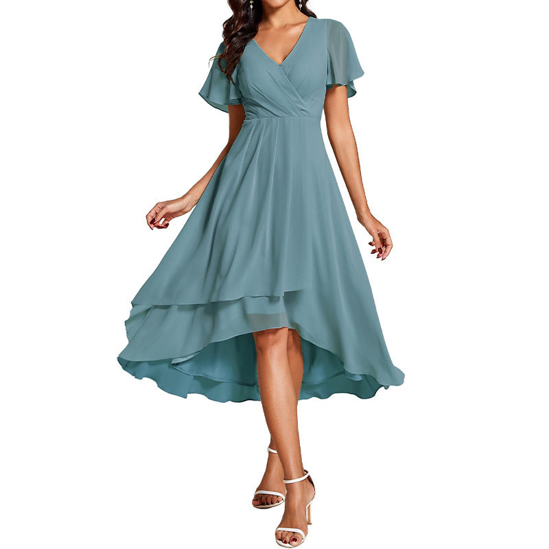 SIA – V-neck Short sleeve dress