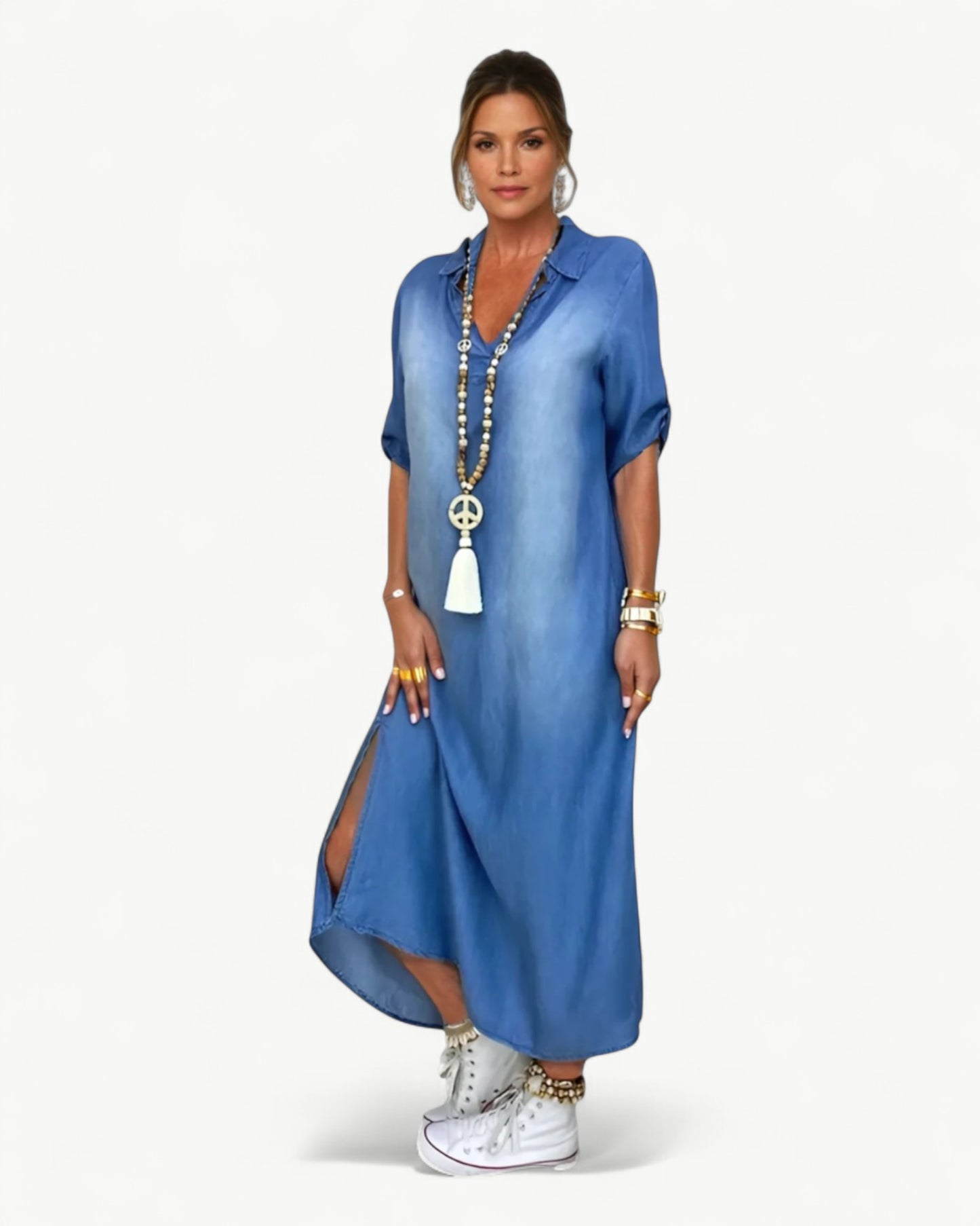 JACKIE – Relaxed long denim dress