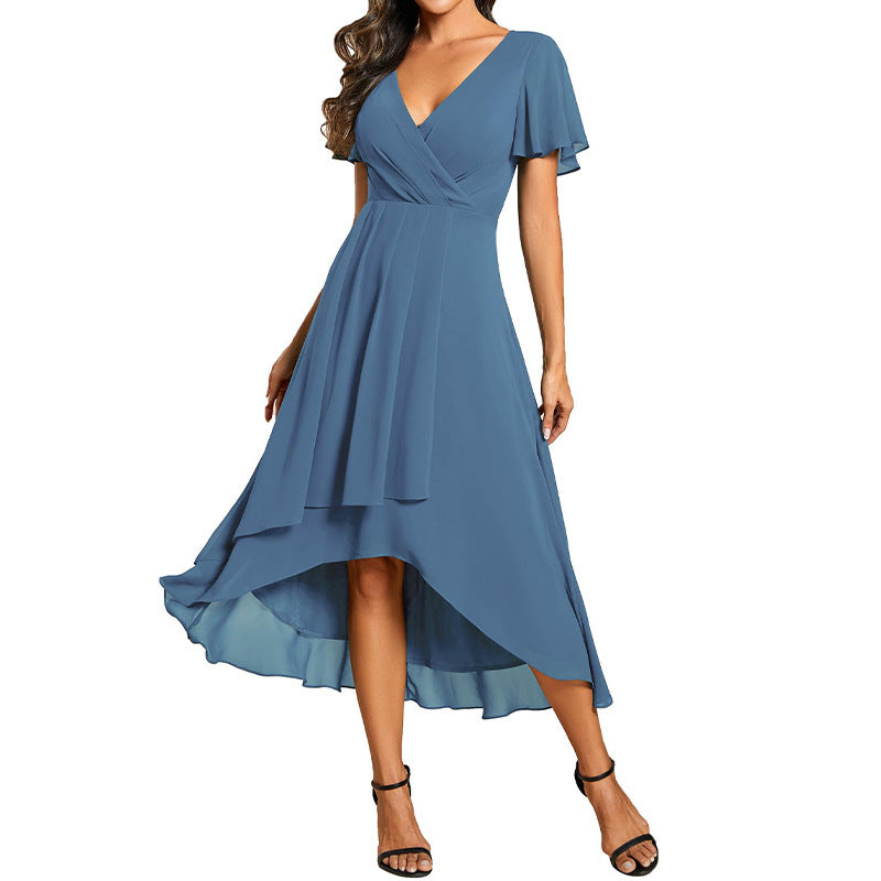 SIA – V-neck Short sleeve dress