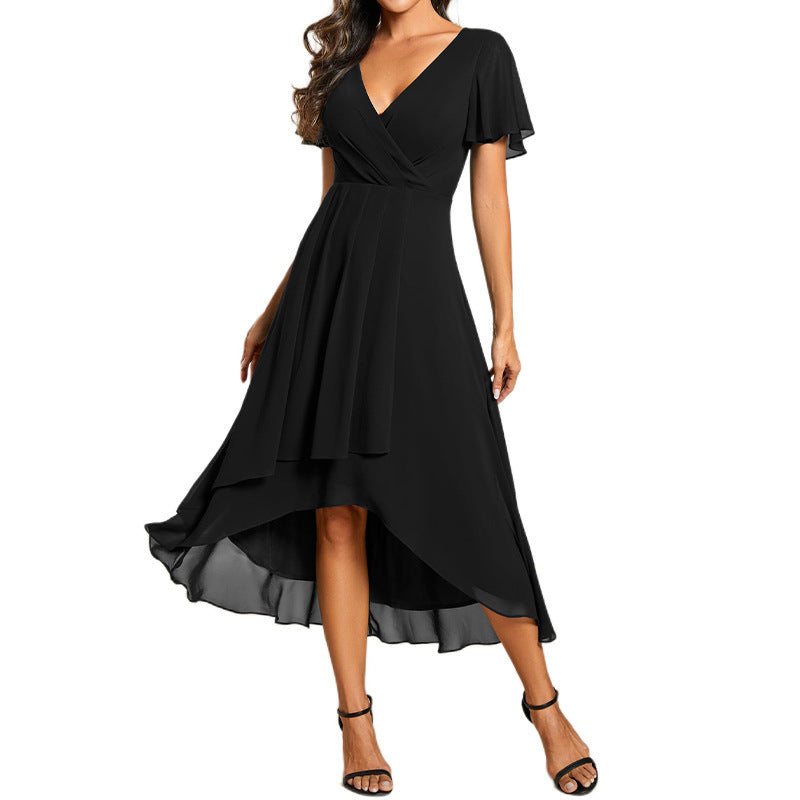 SIA – V-neck Short sleeve dress