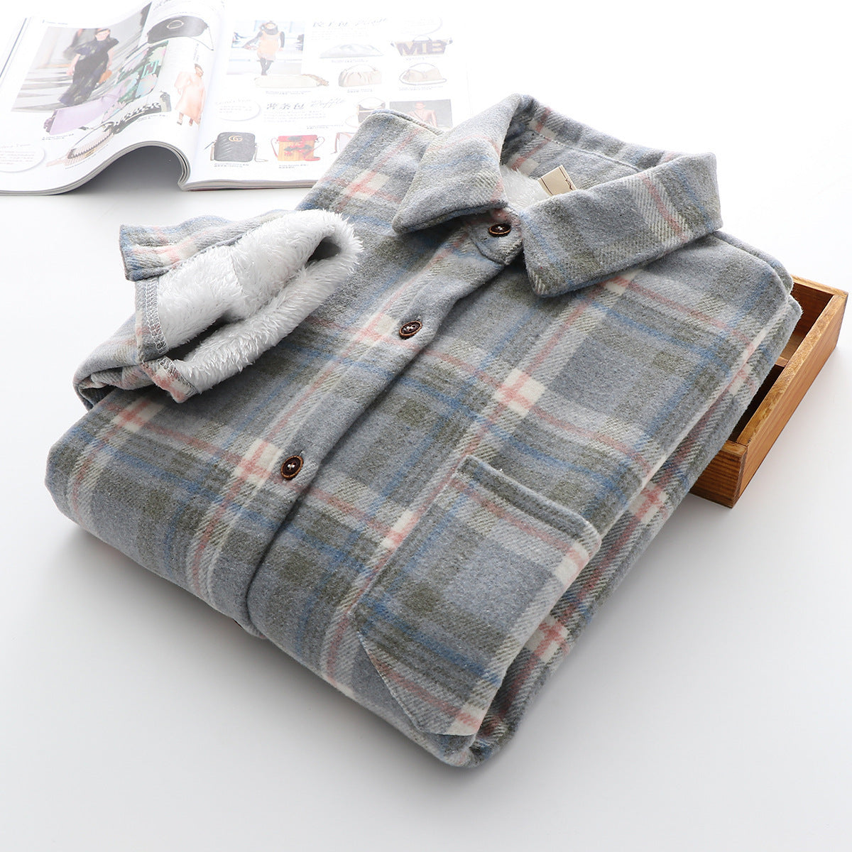 GRETA - Padded Flannel Shirt