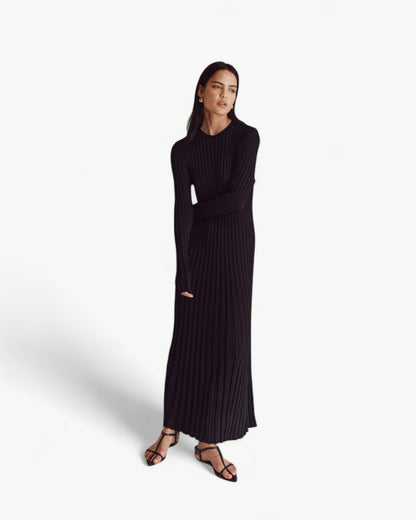 ÉNORA – Crew neck ribbed knit Dress