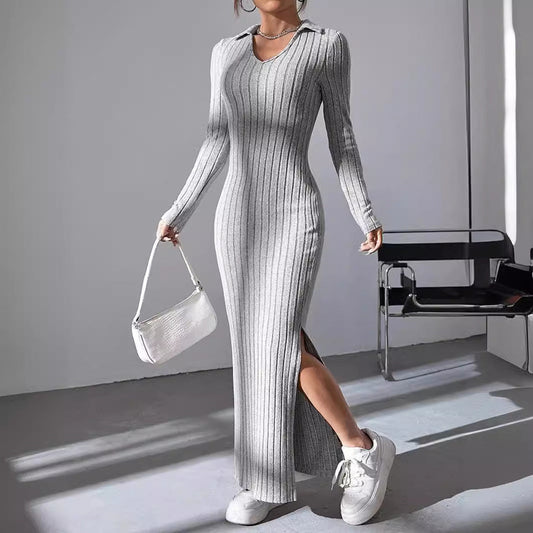 AMINA - KNITTED & SLIM - DRESS
