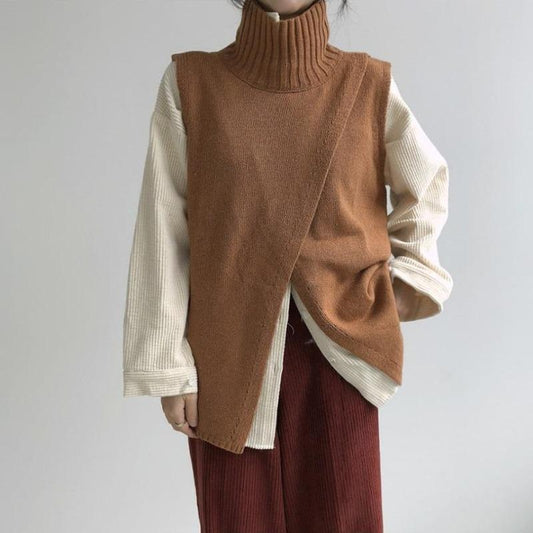ESTER - KNITTED - POLO VEST