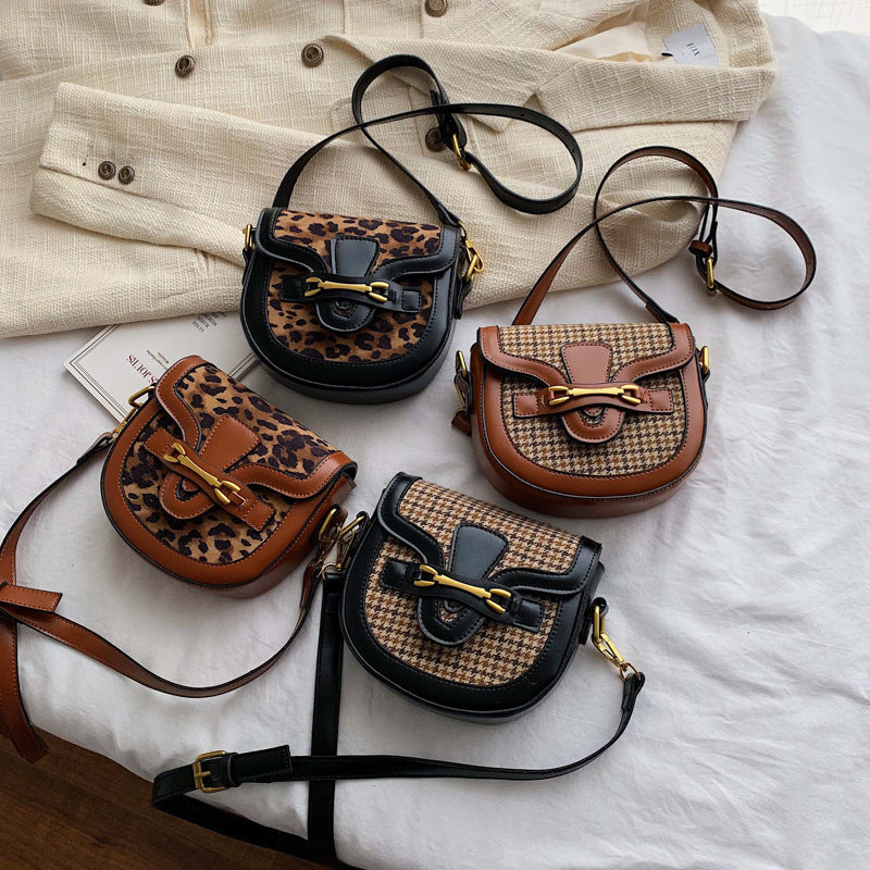 SALLY - LEOPARD | HOUNDSTOOTH - HANDBAG