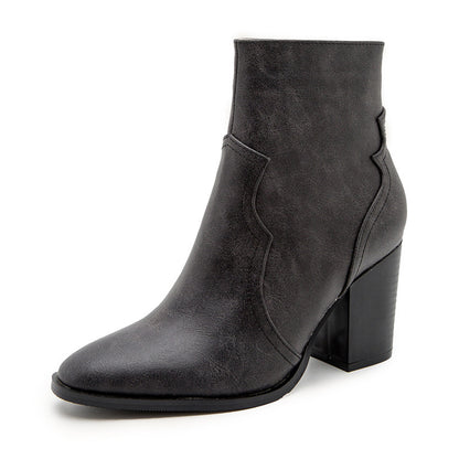 PAMELA – Block Heel Ankle Boots