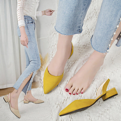 MIREILLE – Pointed slingbacks with low heel | Classic and stylish