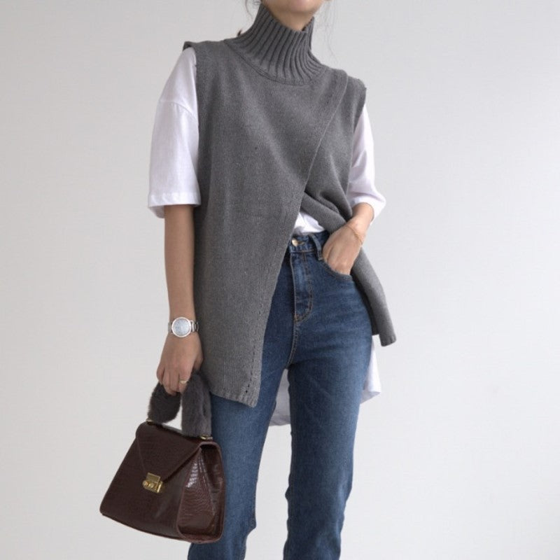 ESTER - KNITTED - POLO VEST