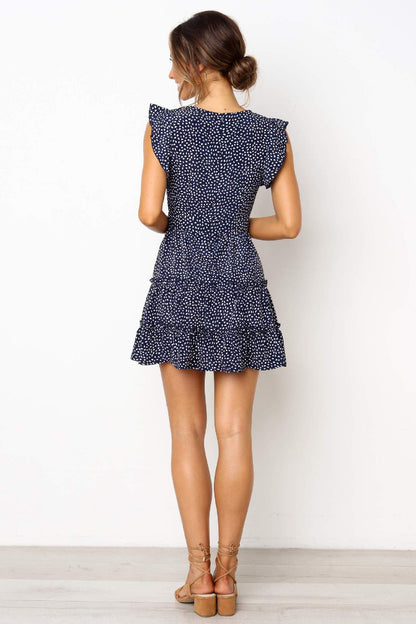 VALÉRIE – Short Dress with V-Neck – Light & Feminine