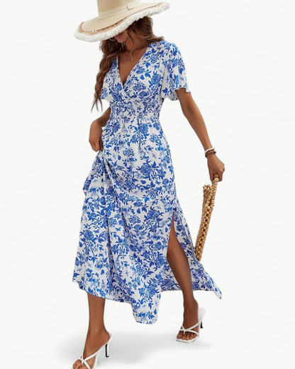 COLETTE – Blue floral dress