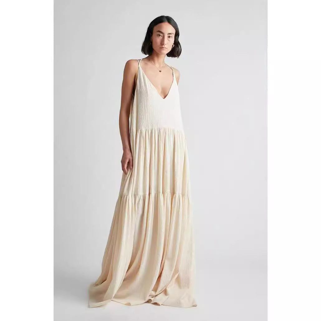 LYRA – Flowing Backless Maxi Dress
