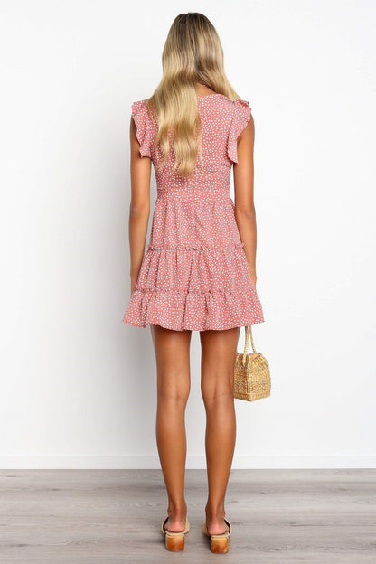 VALÉRIE – Short Dress with V-Neck – Light & Feminine