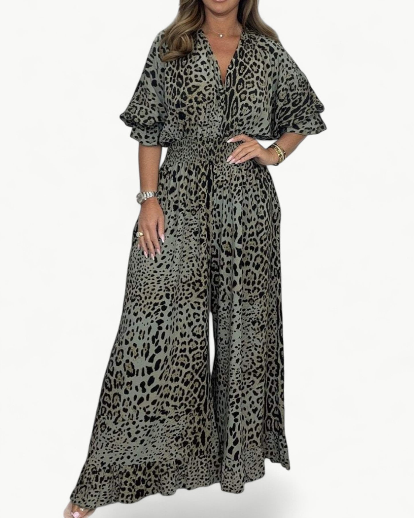 LOÏS – Leopard casual jumpsuit
