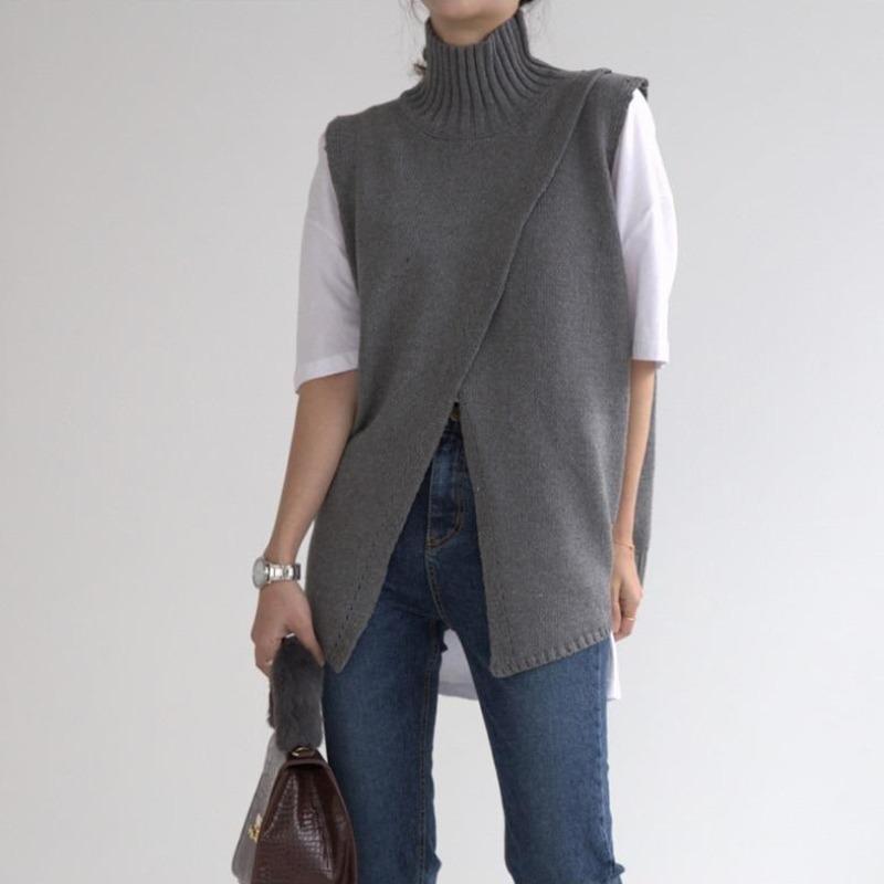 ESTER - KNITTED - POLO VEST