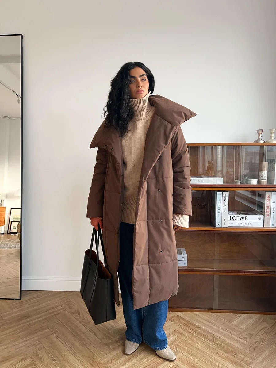 JULIE - LONG COAT - HIGH COLLAR