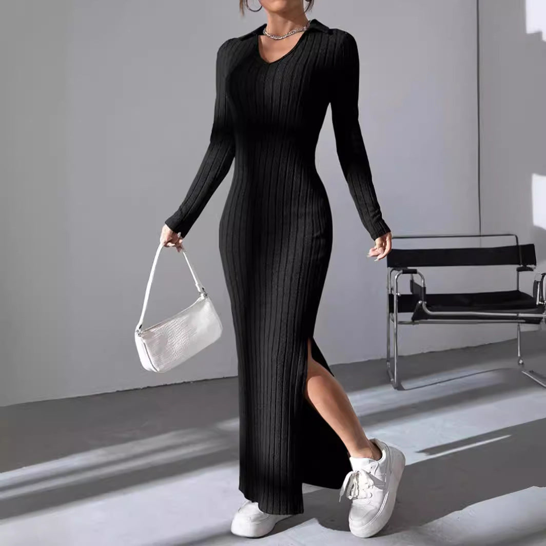 AMINA - KNITTED & SLIM - DRESS
