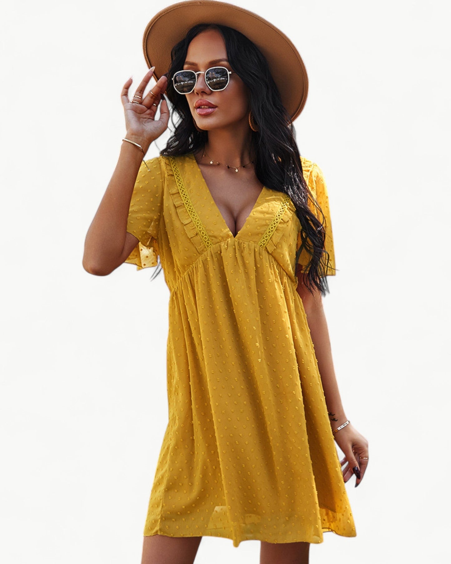 CAMILLE – Airy summer dress with lace details