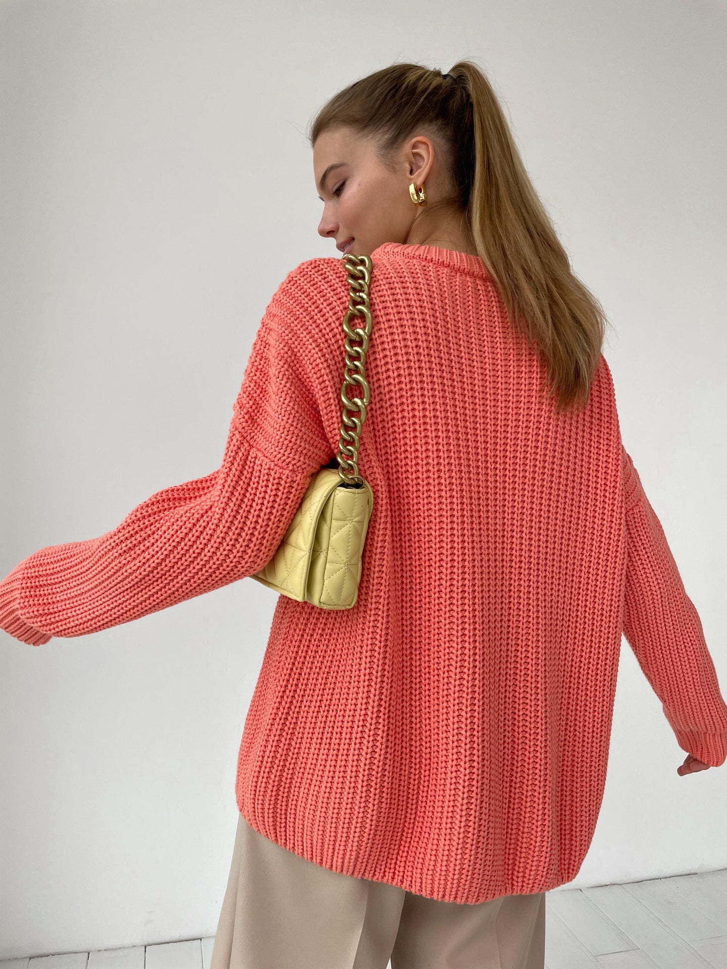 WILMA – Chunky Knit Oversized Sweater | Soft and Relaxed in Pastel