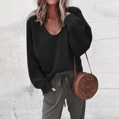 KIM – V-neck knitted sweater