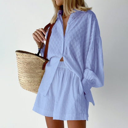ELENA – Light & stylish 2-piece set | Shirt & shorts