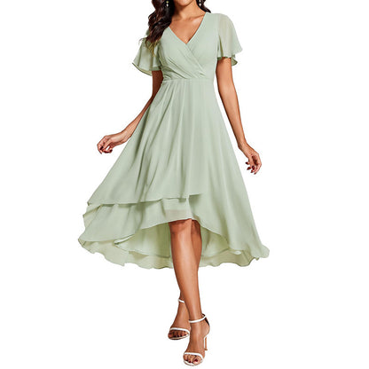 SIA – V-neck Short sleeve dress