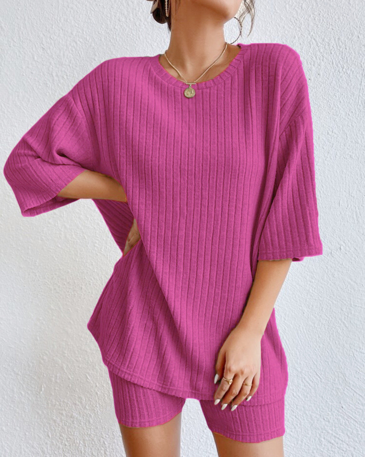 AMÉLIE – Knitted 2-Piece Set with Shorts | Style & Comfort for Spring & Summer