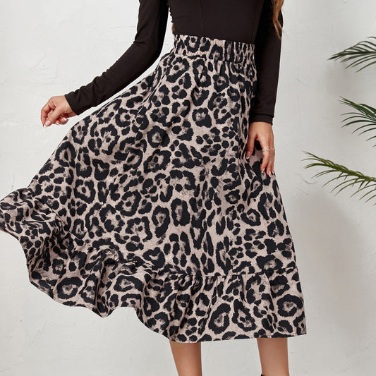 LINA - LEOPARD - SKIRT