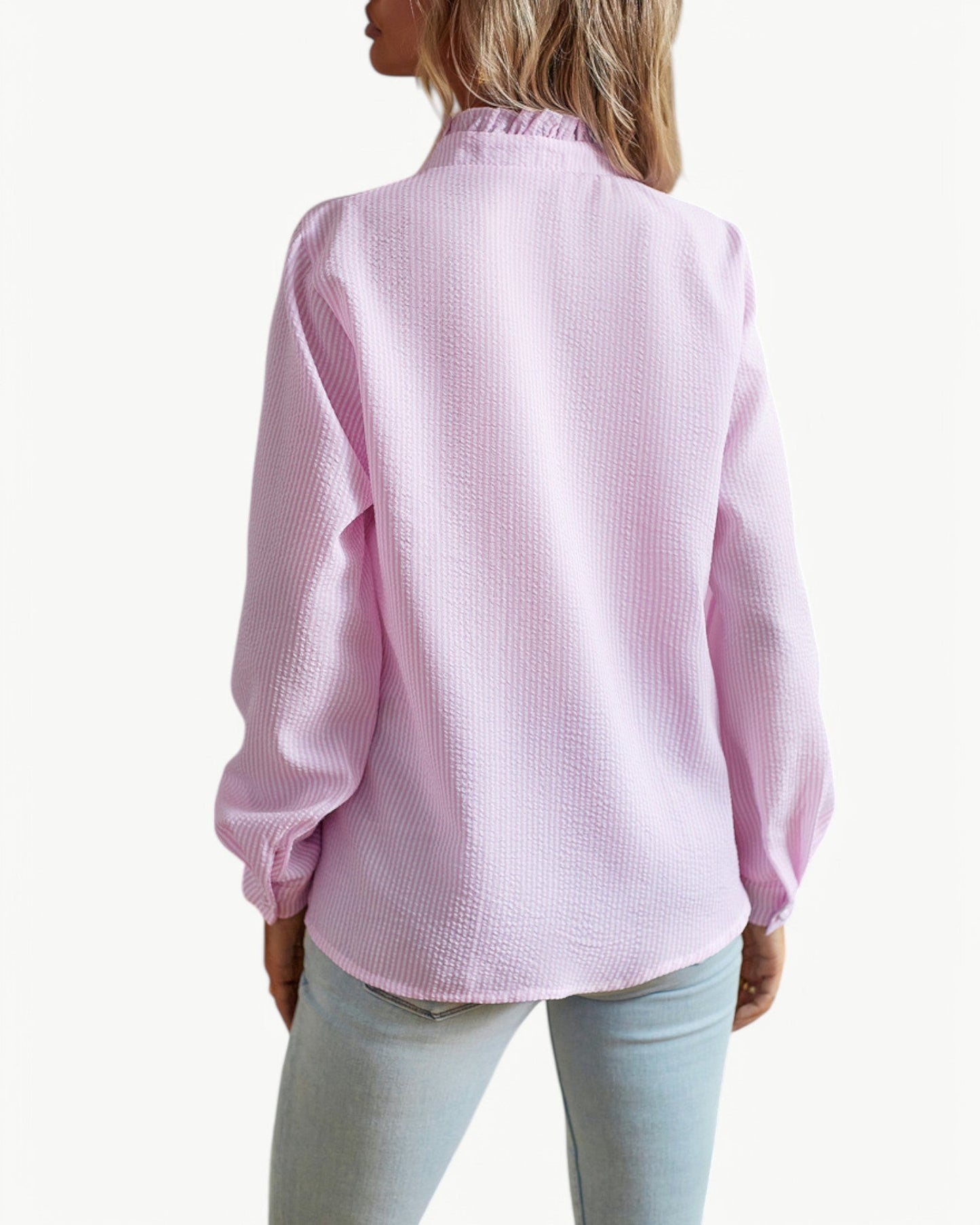 CLÉMENCE – Elegant blouse with ruffled collar | Feminine & timeless design