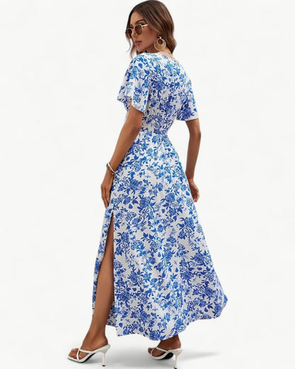 COLETTE – Blue floral dress