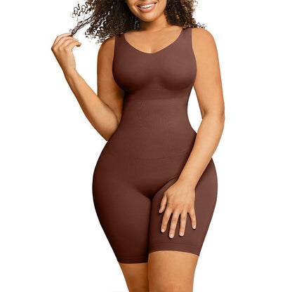 Shapewear round neck bodysuit
