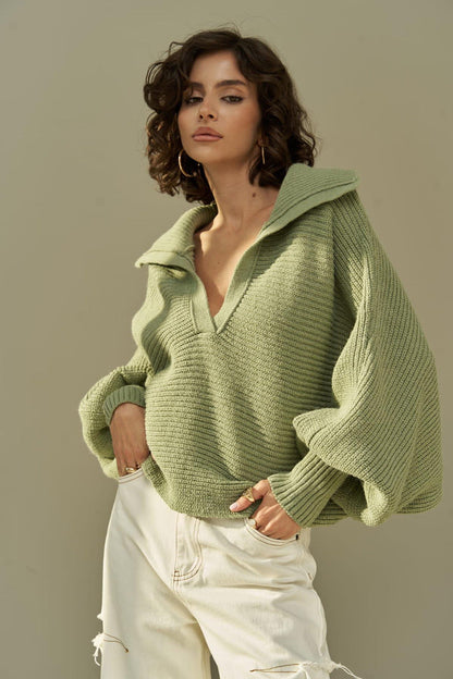 CASANDRA - KNITTED & SPACIOUS - SWEATER