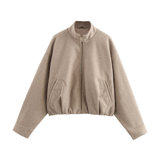 BONNIE – Autumn & winter funnel-neck jacket